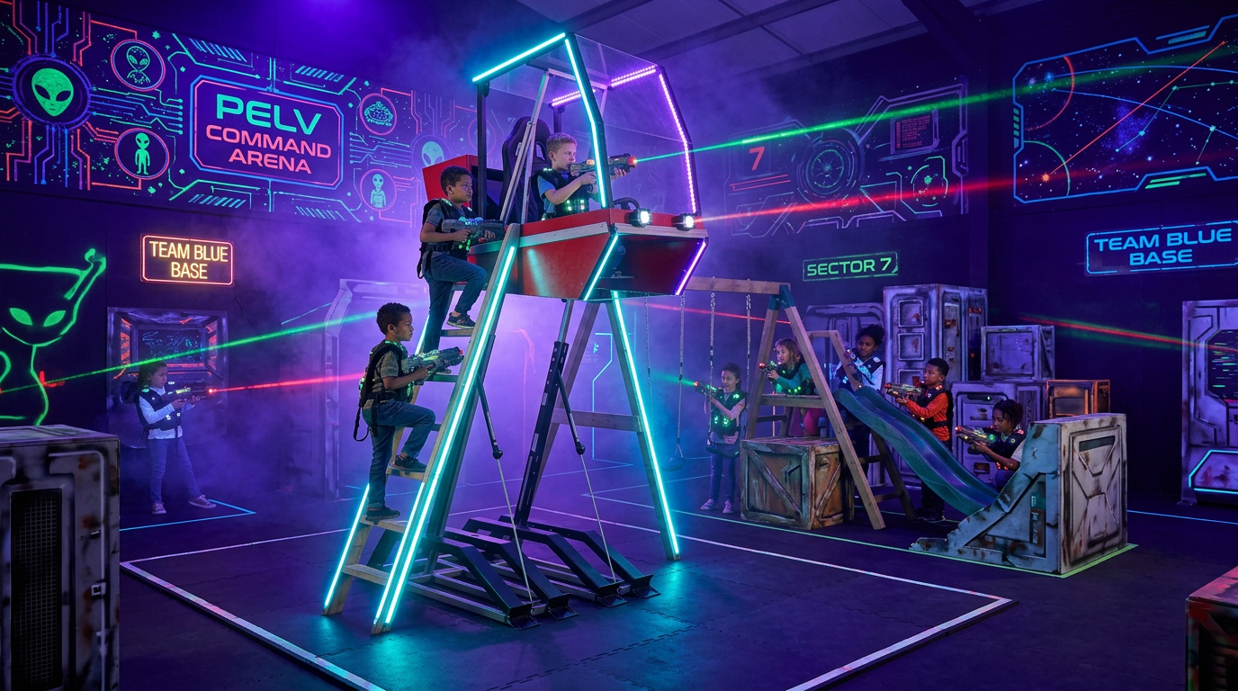 Sci-Fi Birthday Party Mecha Modular Command Unit Rentals - Stationary Mecha Gaming Command Centers