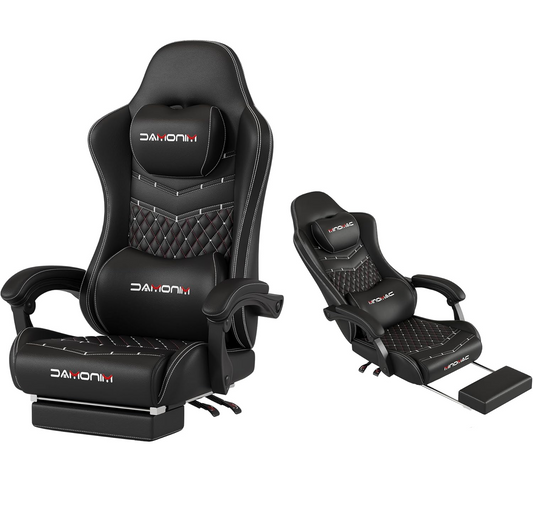 MINOMAC G16 Reclining Gaming Mecha Pilot Cockpit Seat Unit (black) with Mounting Brackets