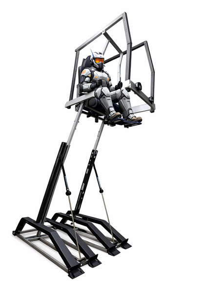 Heavy Industrial Seated 10-Foot-Tall Mecha Command Frame Mecha